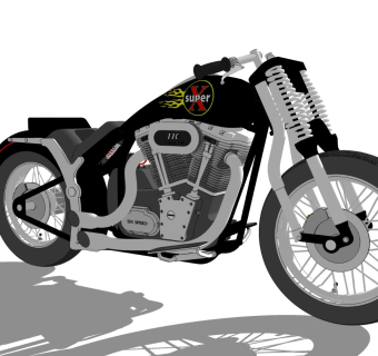 超精细摩托车模型 (115)